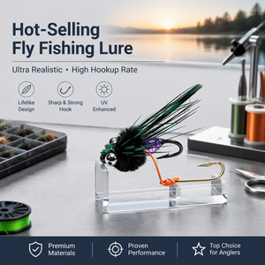 Nuevo señuelo de pesca con doble anzuelo para insectos venenosos, tipo <span class=keywords><strong>serpiente</strong></span> de <span class=keywords><strong>cascabel</strong></span>, para micro-caza de pez blanco, tilapia y cíclidos. - Product Image 6