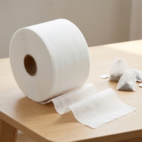 Rouleau de sachets de thé vides en non-tissé naturel écologique pour infusion, matériau enroulé pour emballage alimentaire