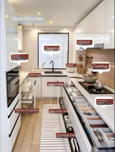 Meuble de cuisine de luxe 2026, nouveau design, finition mate, style battant, peinture de haute qualité, vente chaude - Product Image 5