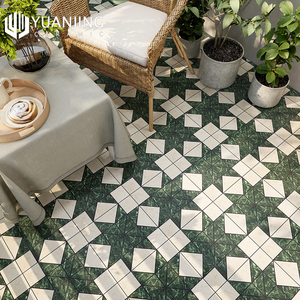 Cổ 300x300mm màu xanh lá cây sứ gạch trắng gốm sàn tường gạch chống trượt chống trượt ban công nhà bếp phòng tắm gạch - Product Image 2