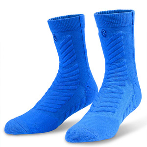 Couleur unie <span class=keywords><strong>Compression</strong></span> Rembourrage Épais Serviette <span class=keywords><strong>Bas</strong></span> Hommes Sport D'élite Combat Tube Chaussettes de Basket-Ball - Product Image 1