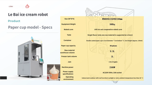 Commercial Self-Service Ice Cream Robot Vending Machine with LM3 6-Axis Robotic Arm QR Code Card Payment - Product Image 3