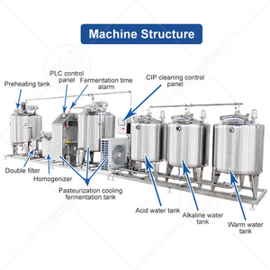 Homogeneizador de <span class=keywords><strong>Leche</strong></span> ORME de Pequeña Escala, Máquina para Elaborar Yogur, Línea Completa de 500l, <span class=keywords><strong>Precio</strong></span> - Product Image 2