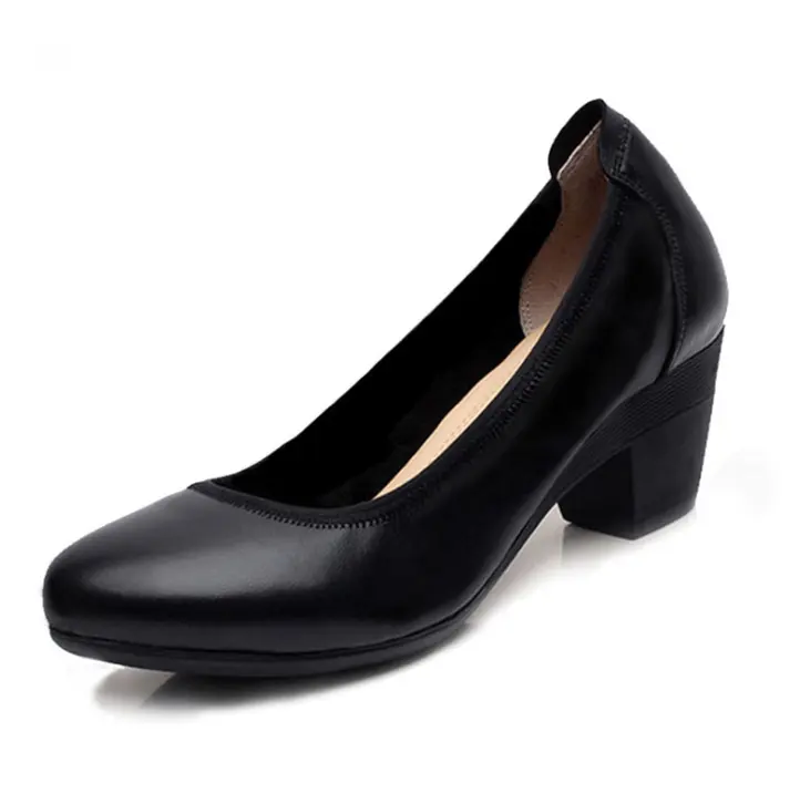 cy12491a High Quality Women Official Black Wedges Heels Shoe Women High Heel Wedge