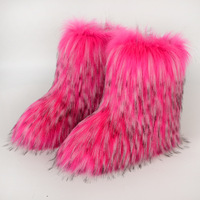 Botas de Nieve de Media Pantorrilla con Forro de Piel Sintética para Mujer, Otoño Invierno, Planas, Cálidas, Antideslizantes, Transpirables, con Forro de Felpa y Suela de EVA