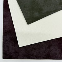Tissu en cuir synthétique 58% PU 42% polyester, épaisseur 0,74 mm, largeur 138-140 cm, tissu en similicuir enduit PU