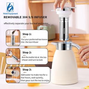 Tetera de acero inoxidable de 1,2 L, termo, tetera de café para hervidor de agua térmica - Product Image 5