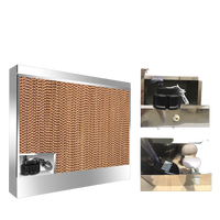 Système de refroidissement par évaporation d'eau industriel de haute qualité avec pompe à eau et ventilation pour élevages de volailles, de porcs et de bétail