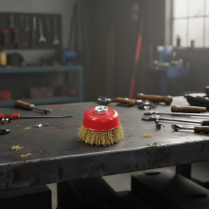 Brosse à fil ondulé M14 en acier 11000 Giri Min pour meuleuse d'angle - Product Image 3