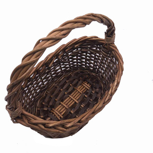 Food Grade Oval <strong>Wicker</strong> Gift <strong>Basket</strong> with <strong>Handles</strong> for Food Storage Picnic <strong>Basket</strong> Accepting Customize - Product Image 4