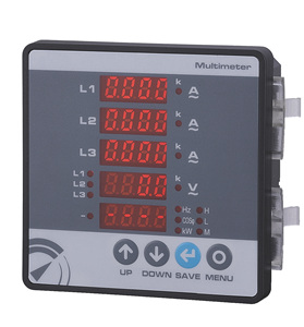 Venta Especial Trifásico |   Medidor de Potencia Multifunción para Medir Voltaje, Corriente, Frecuencia y Factor de Potencia - Product Image 1