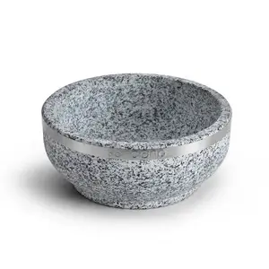 Best selling durable using natural stone bowl with plating