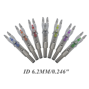 Encoches lumineuses LED ID 5.2/6.2/7.6 MM Frappes de chasse au tir à l'arc. 204 "/.246"/.300 "Flèches LED automatiques Flèches en carbone - Product Image 5