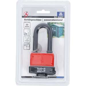 Candado BGS Do It Yourself grillete alto 50 mm resistente al agua - Product Image 4