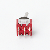 Mini-interrupteur à bascule DPDT 6 broches ON-OFF-ON 3 positions en métal 6A 125VAC avec bornes à souder pour équipement électrique