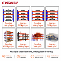 Étagère à palettes sélective en acier léger à capacité de charge stable avec protection contre la corrosion, taille personnalisée pour l'entreposage en usine