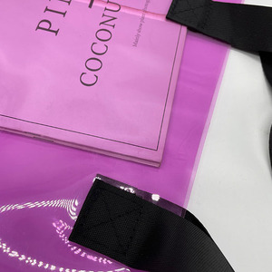 Bolsa de Mano de PVC Transparente Grande y Colorida Personalizada, <span class=keywords><strong>Bolso</strong></span> de Playa de Plástico con Cierre, Impermeable, para Compras, Cosméticos y Almacenamiento - Product Image 6