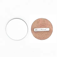 Badge nominatif en MDF personnalisé vierge double face pour sublimation, cadeaux promotionnels d'entreprise, portable, mode, taille personnalisée