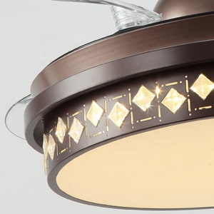 Quạt Trần 742BS Với Đèn LED Động Cơ 36W 110V DC Với Loa 3 Màu Với Bộ Nhớ Có Thể Thu Vào <span class=keywords><strong>6</strong></span> Tốc Độ Điều Khiển Từ Xa - Product Image 5