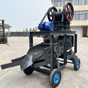 Мобильная щековая дробилка малого размера с дизельным двигателем, нижняя щековая дробилка с вибрационным ситом, популярная в Африке дробилка для камня - Product Image 3