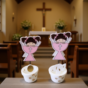 Décoration de Communion Party Love Pinza 11cm, Fournitures pour Événements Religieux, Sac de 12 Pièces - Product Image 3