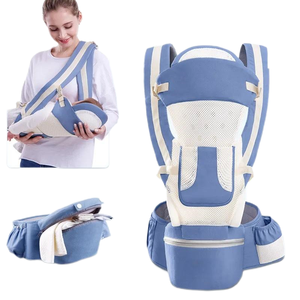 เป้อุ้มเด็ก6-in-1พร้อมที่รองเอว/ที่นั่งสะโพกสำหรับให้นมลูกหนึ่งขนาดเหมาะกับทุกขนาด-ปรับให้เข้ากับทารกแรกเกิดทารกและเด็กวัยหัดเดิน