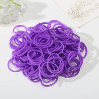 Wanlin - Mini Bandas Elásticas de Pelo Sintético TPR Coloridas al por Mayor para la Escuela, Oficina, Banco