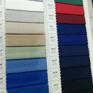 Tissu en coton sergé <span class=keywords><strong>Lot</strong></span> de stock <span class=keywords><strong>teint</strong></span> solide Tissu noir brossé Vêtements de travail Tissu uniforme - Product Image 6