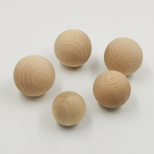 Bolas de <span class=keywords><strong>madera</strong></span> de goma Natural personalizadas para decoración navideña - Product Image 3