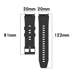 Correa de Reloj Eraysun de Silicona Suave de 20 mm con Liberación Rápida para <span class=keywords><strong>Samsung</strong></span> <span class=keywords><strong>Galaxy</strong></span> <span class=keywords><strong>Watch</strong></span> 5 / <span class=keywords><strong>5pro</strong></span> con Hebilla Negra - Product Image 6
