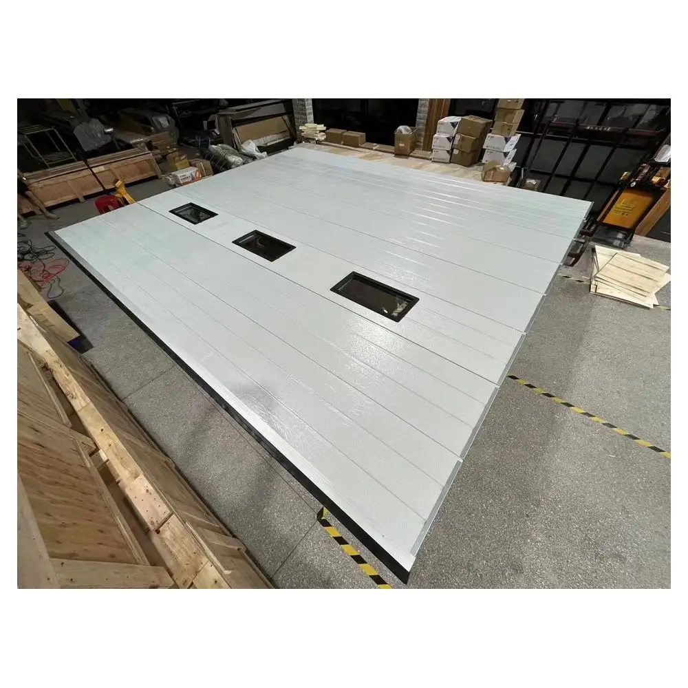 Prima Modern Vertical Bi Folding Tilt Up Deco Latten Garagentore Lattenrost Aluminium Unterputz Schnitt Garagentor