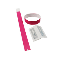 Bracelet en papier étanche avec logo personnalisé, puce 1K pour utilisation hôtelière, carte de membre, paiement, interface de communication RFID NFC 13,56 MHz