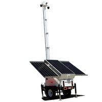 Remorque solaire mobile de conception simple pour installer des caméras de vidéosurveillance marché américain