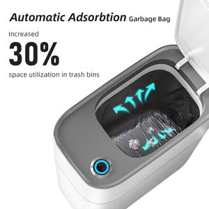 Cubo de Basura Automático Impermeable de 3 Galones con Tapa, Sensor de Movimiento para Baño, Contenedor de Residuos Inteligente - Product Image 2