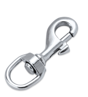 Mousqueton pivotant en acier inoxydable pour sacs, accessoires de quincaillerie, fermoir à déclenchement rapide pour chien, mousqueton à gâchette