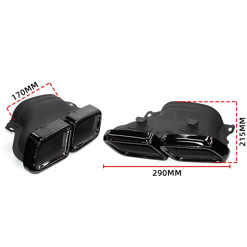 Gloss Black Exhaust Tip Outlet Trim Plastic Cover Fits 22-25 W206 C200 C300 | UK Gloss Black Exhaust Tip Outlet Trim Plastic Cover Fits 22-25 W206 C200 C300 | UK