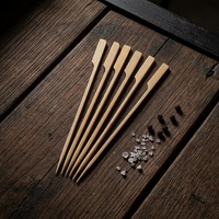 Brochettes de barbecue jetables en bambou personnalisées en usine, qualité artisanale, brochettes à kebab Sanyou DZ25-03