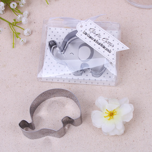 Carino Baby Shower Party bomboniera piccolo elefante uccelli amore tagliabiscotti per il compleanno del bambino e regali di nozze realizzati in metallo resistente - Product Image 4