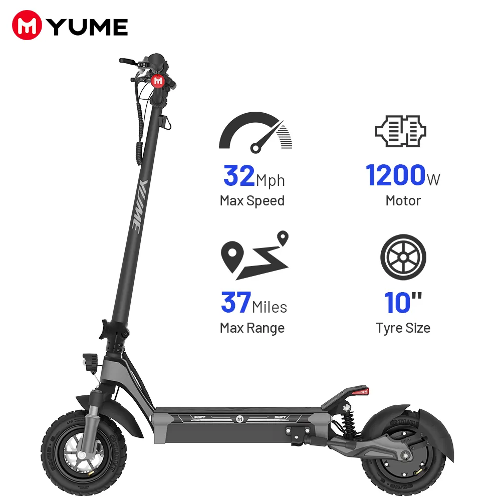 YUME SWIFT 2023 Alta Qualidade Barato 1000W 48v Grande Display Scooter Elétrico Motocicletas Elétricas para Adultos ectric bike