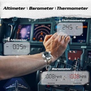 NORTH EDGE Snow Leopard Men's Sports Digital <b>Watch</b> Waterproof 50M Altimeter Barometer Compass Business Luxury Mens <b>Watch</b> Outdoor - Product Image 3