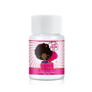 Everything Black Private Label Shea Organic Curling Hair Cream For Afro Hair Enhances Waves And Adding Shine