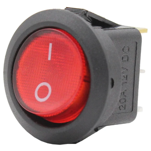 Interruptor Basculante Redondo LED Ámbar <span class=keywords><strong>de</strong></span> 3 Pines, 12V 20A SPST, IP66 Impermeable, ABS+PC Superior para Barco, Camión, 4x4 Todoterreno - Product Image 5