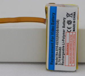 OEM 3,7 V 850mAh толстый Аккумулятор 616-0232 для iPod 5 6 7 th видео классический 80GB 120gb 160gb аккумулятор - Product Image 4