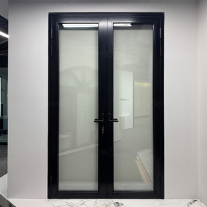 <span class=keywords><strong>Porta</strong></span> <span class=keywords><strong>a</strong></span> Doppia Anta Esterna in Alluminio con Taglio Termico e <span class=keywords><strong>Vetro</strong></span> Temperato, Design Commerciale - Product Image 2