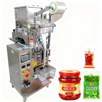 Machine de remplissage entièrement automatique pour liquides (gelée, sauce, jus de fruits, ketchup, huile de cuisson), sachets Doypack, lessive, et emballages alimentaires en papier.