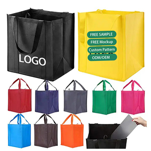 Reusable Non-Woven Shopping Bag Custom Logo Eco-Friendly for Retail Grocery Supermarket Wholesale Supplier