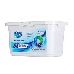JIETI Laundry <b>Detergent</b> Pods 4-in-1 Biological Cleanliness Anti-Bacterial For Automatic Machine Washing Natural Scent - Product Image 1