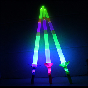 <span class=keywords><strong>Épée</strong></span> lumineuse LED rétractable en quatre sections pour fêtes, accessoire de cheerleading, jouet lumineux néon, fournitures fantaisie en gros - Product Image 4