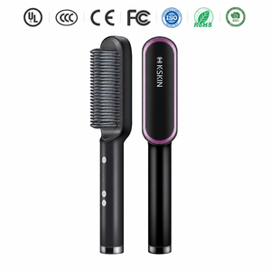 Cepillo Alisador de Cabello Profesional de Grado Salón, Revestimiento de Titanio, Calentamiento PTC, Herramienta Eléctrica para Alisar el Cabello - Product Image 1