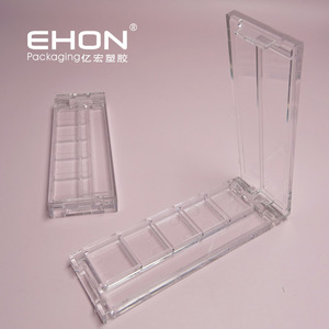 Clear Transparent Empty Eyeshadow Palette Custom 5‑well Plastic Makeup Palette Case Cosmetic <b>Blush</b> Powder Packaging Container - Product Image 1